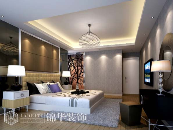 复地公园城邦110平三室两厅两卫现代简约风格